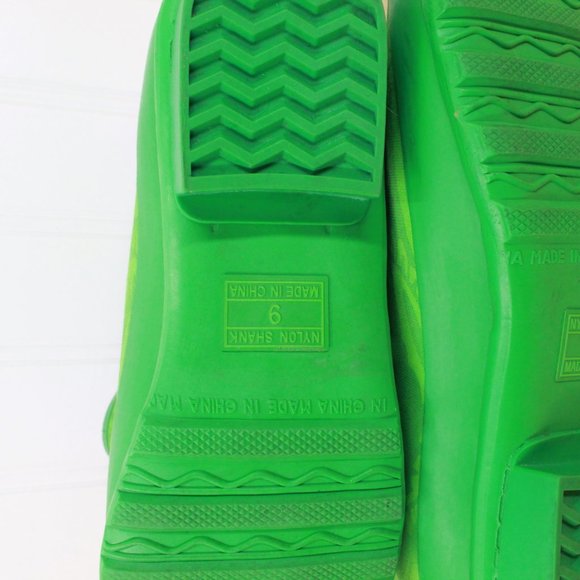 LL BEAN Wellies Waterproof Paisley Rain Boots 9 M - Picture 11 of 11